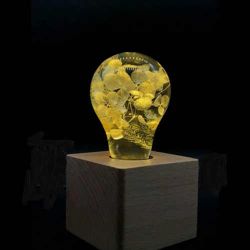 Table Lamp - Yellow Hydrangea