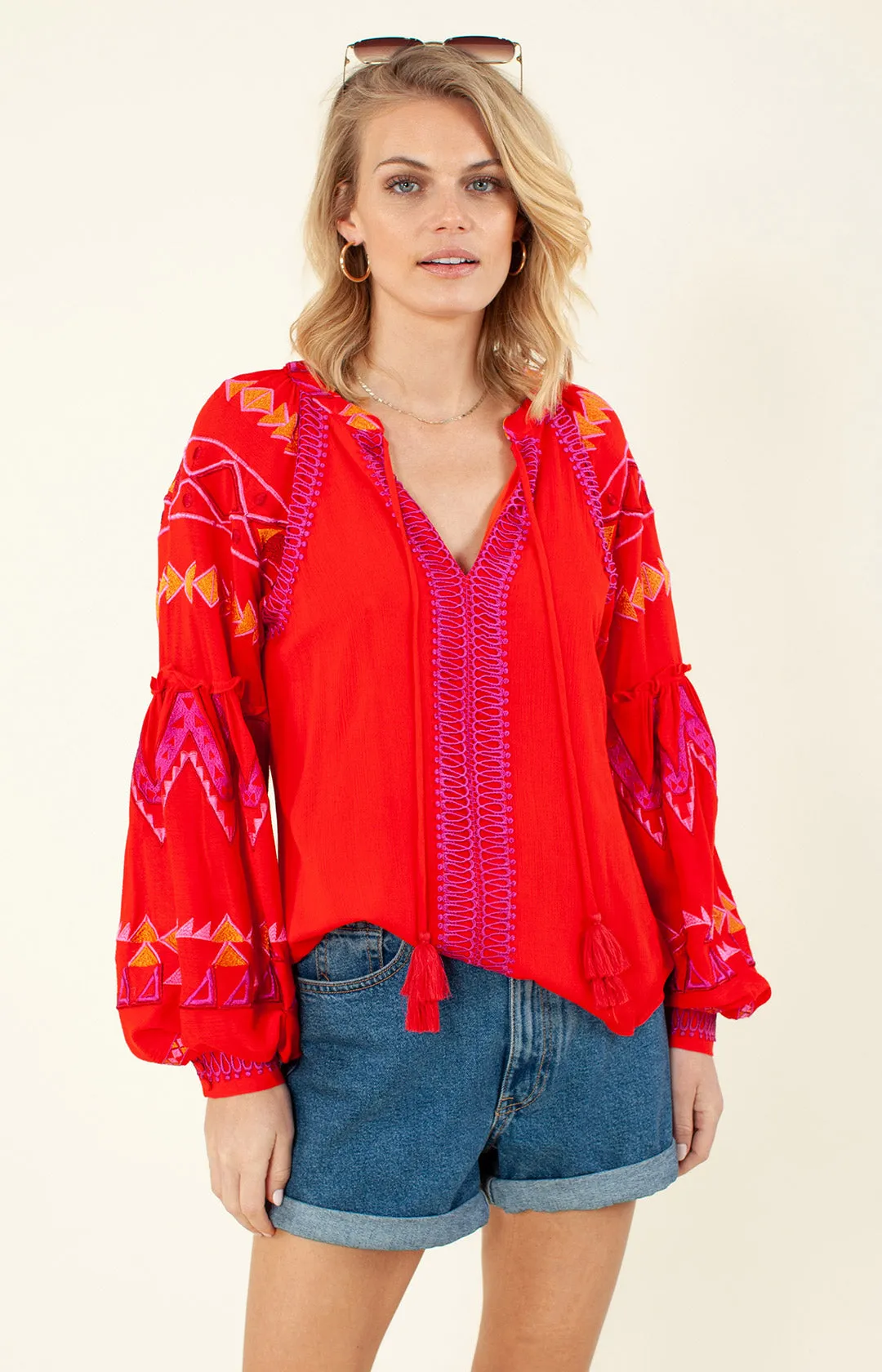 Terra Embroidered Top