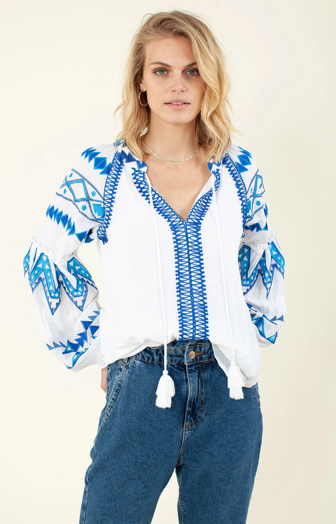 Terra Embroidered Top