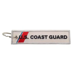 U.S. Coast Guard embroidered keychain