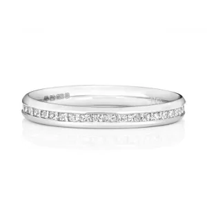 Wedding Band Platinum Diamond Pcut Eternity Ring WP247/I